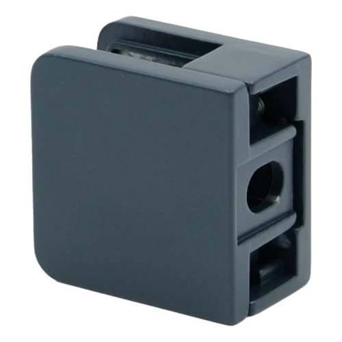 Suport pentru sticlă 45x45x26 mm antracit sticlă 6-10,76 mm zamac sistem plat vopsit 000-269 (2)