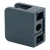 Suport pentru sticlă 45x45x26 mm antracit sticlă 6-10,76 mm zamac sistem plat vopsit 000-269 (2)