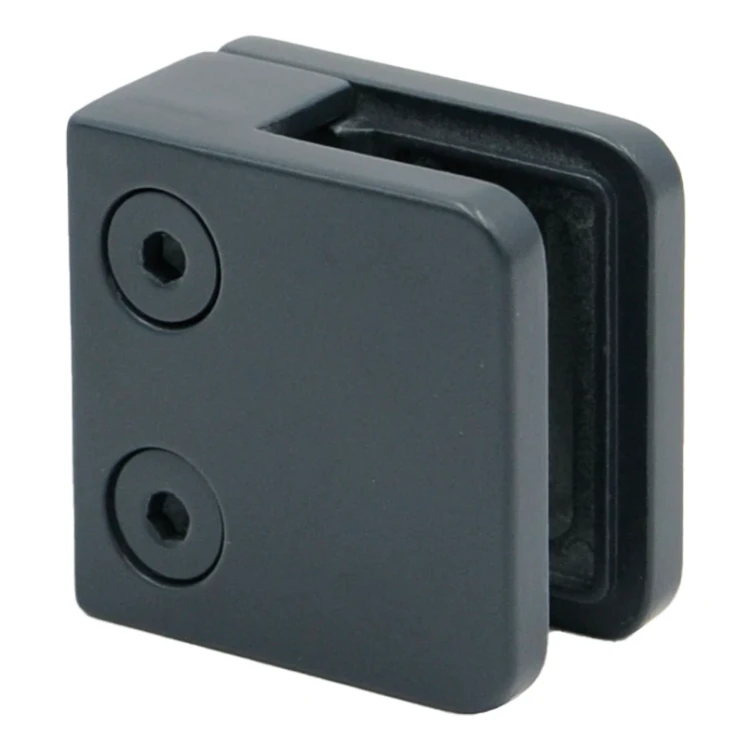 Suport pentru sticlă 45x45x26 mm antracit sticlă 6-10,76 mm zamac sistem plat vopsit 000-269 (3)