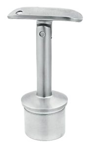 Suport balustradă articulat lipit fi 42,4 mm, tijă fi 14 mm, H80, AISI 304, satin, sistem 42,4 mm (24 buc.)