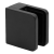 Suport punctual pentru sticlă 45x45x26 mm, negru, sticlă 6-10,76 mm, zamac, sistem plat, vopsit 000-286 (1)