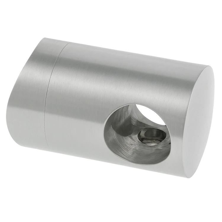 Suport de trecere pentru bară/țeavă fi 12 mm. sistem pentru țeavă 42,4 mm, AISI 304 satin 000-290 (1)