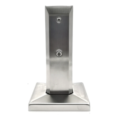 Suport vertical pentru sticlă spigot 50x50/100x100 mm sticlă 12-17.52 mm AISI 304 satin 000-291 (2)