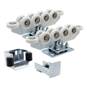 Pachet cărucioare 80 (10 role, role nylon) KIT pentru poartă culisantă cu accesorii