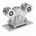 Pachet de cărucioare cu 5 role pentru porți culisante autoportante cu accesorii 000-309 (2)