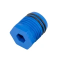 Dop de testare etanșeitate pentru țevi 32 mm albastru 000-102 (2)
