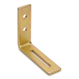 Colțar cu reglaj KR 1 75x65x20x3,0 zinc galvanic auriu