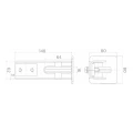 Pachet cărucioare pentru poartă culisantă: 2× cărucior (9 role, plastic) + accesorii 000-252 (6)