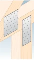 Placă perforată conector tâmplărie PP 9 80x200x2,0 000-366 (5)