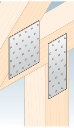 Placă perforată conector tâmplărie PP 9 80x200x2,0 000-366 (5)