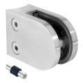 Suport pentru sticlă 50x40x26 mm cu pin, sticlă 6-10,76 mm, AISI 304, sistem 42,4, lucios 000-264 (1)