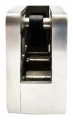 Suport pentru sticlă 45x45x26 mm cu pin suport sticlă 6–10,76 mm AISI 304 sistem plat satin 000-268 (2)