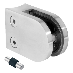 Suport pentru sticlă 6-10,76 mm 50x40x26 mm pin AISI 316 sistem 42,4 mm satin