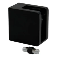 Suport pentru sticlă 45x45x26 mm pentru suprafață plată cu consolă negru