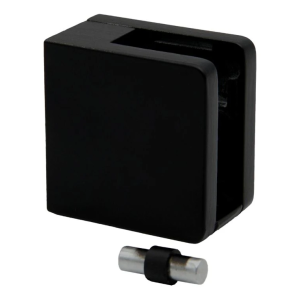 Suport pentru sticlă 45x45x26 mm pentru suprafață plată cu consolă negru