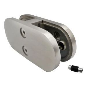 Suport pentru sticlă 6-12,76 mm 180° 106x45x30 mm pin AISI 304 satin