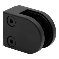 Suport pentru sticlă 6-10,76 mm 50x40x26 mm pin zamac vopsit sistem plat negru