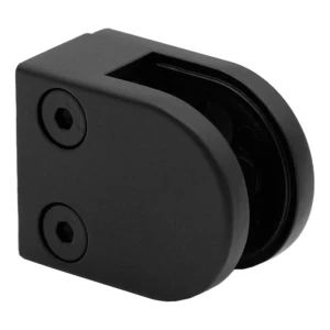 Suport pentru sticlă 6-10,76 mm 50x40x26 mm pin zamac vopsit sistem plat negru