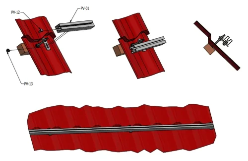 Profil din aluminiu 235cm 40x40 pentru șuruburi cu ciocan Anodizat PV-01-19-AN (2)