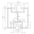 Profil aluminiu 416cm 40x40 pentru șuruburi ciocan PV-01-09 (3)