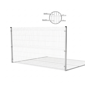 Panouri de gard 3D 1230x2500 mm sârmă 4 mm 51 sârme grafit RAL 7016 (50 buc.)
