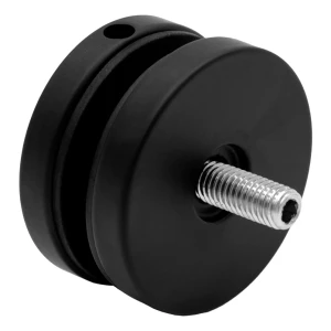 Suport punctual pentru sticlă 8-17,52 mm fi 50/8/M8x45 AISI 304 sistem plat negru