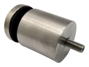 Suport punctual pentru sticlă 8-17,52mm fi 50/50/M10x90 AISI304 sistem plat satinat