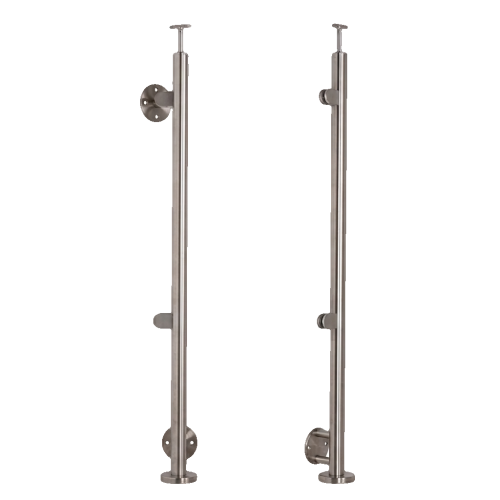Stâlp terminal stâng fi 42,4x1230mm AISI304 fixare laterală satin 000-525 (1)