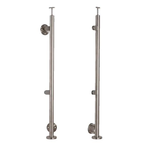 Stâlp terminal stâng fi 42,4x1230mm AISI304 fixare laterală satin 000-525 (1)