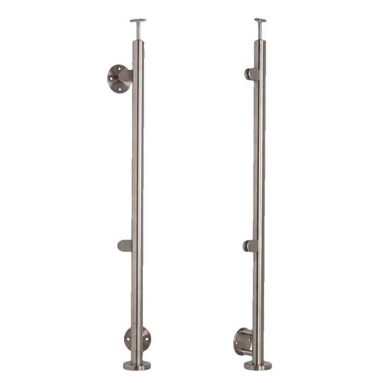 Stâlp terminal stâng fi 42,4x1230mm AISI304 fixare laterală satin 000-525 (1)