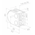 Stâlp terminal stâng fi 42,4x1230mm AISI304 fixare laterală satin 000-525 (3)