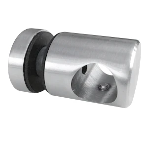 Suport trecut și punctual fi 16mm fi 25/30/M6x15 sticlă 6-11,52mm AISI304 satinat