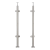 Stâlp balustradă colțar pentru sticlă fi 42,4x1060/1102,4mm 4 suporturi șlefuit 000-559 (1)