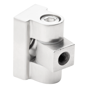 Balama 180° pentru suport de sticlă 45 x 45 x 26 mm AISI304, satinată