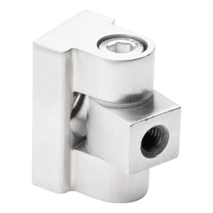Balama 180° pentru fixarea sticlei 45 x 45 x 26 mm sistem plat AISI304, satin