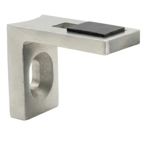 Suport pentru sticlă 40x35x20 mm AISI304 sistem 42,4 satină