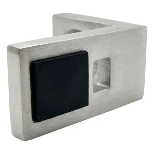 Suport pentru sticlă 40x35x20 mm AISI304 sistem plat satinat