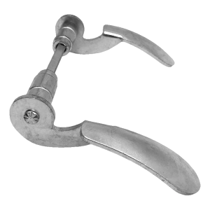 PSG mâner de ușă forjat zincat H145×L85 mm – set neted