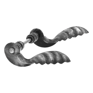 Postal – mâner de poartă forjat decorativ H160×L90 mm set complet