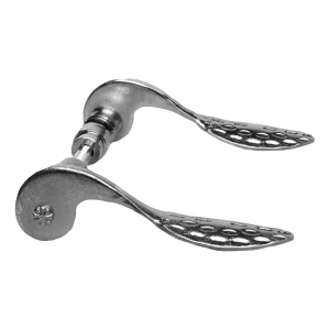 Postal – mâner cioplit pentru ușă zincat H155×L85 mm set complet