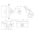 Clemă de capăt 30mm cu Șurub și Inserție PV-03-22 (2)