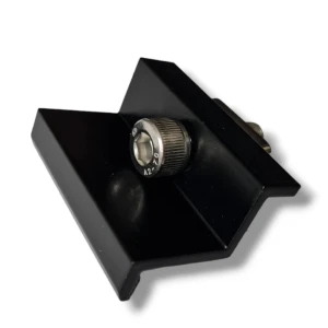 Clemă de capăt 30mm cu Șurub și Inserție - Negru Lăcuit