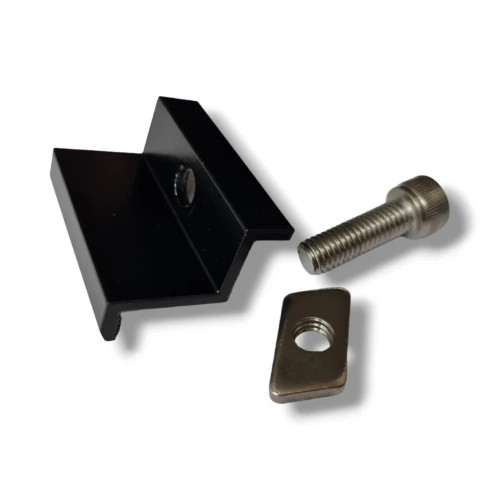 Clemă de capăt 30mm cu Șurub și Inserție - Negru Lăcuit PV-03-23 (1)