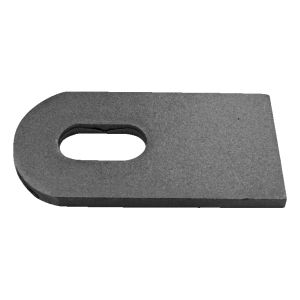 Conector de oțel L120 pentru balama de poartă M18 – deschidere 180°