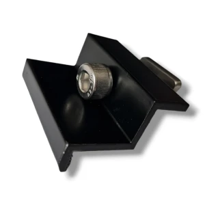 Clemă de capăt 35mm cu Șurub și Inserție - Negru Lăcuit