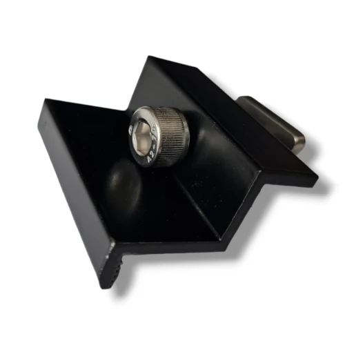 Clemă de capăt 35mm cu Șurub și Inserție - Negru Lăcuit PV-03-25