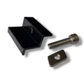 Clemă de capăt 35mm cu Șurub și Inserție - Negru Lăcuit PV-03-25 (1)