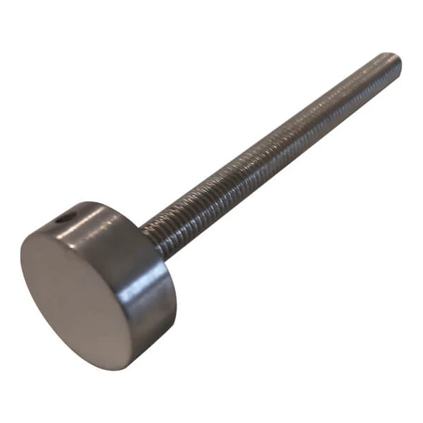 Mâner de ușă unilateral rotund ø32 × 1200 mm – oțel AISI 304, satinat, montaj 45° 000-719 (3)