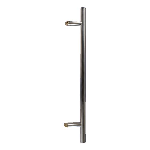 Mâner de ușă unilateral rotund 32×800 mm – oțel inoxidabil AISI 304, satinat, fixare 45° 000-723 (1)