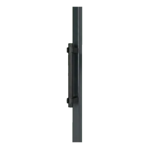 Mâner fix pentru poartă Locinox din aluminiu anodizat 365 mm – negru, unilateral